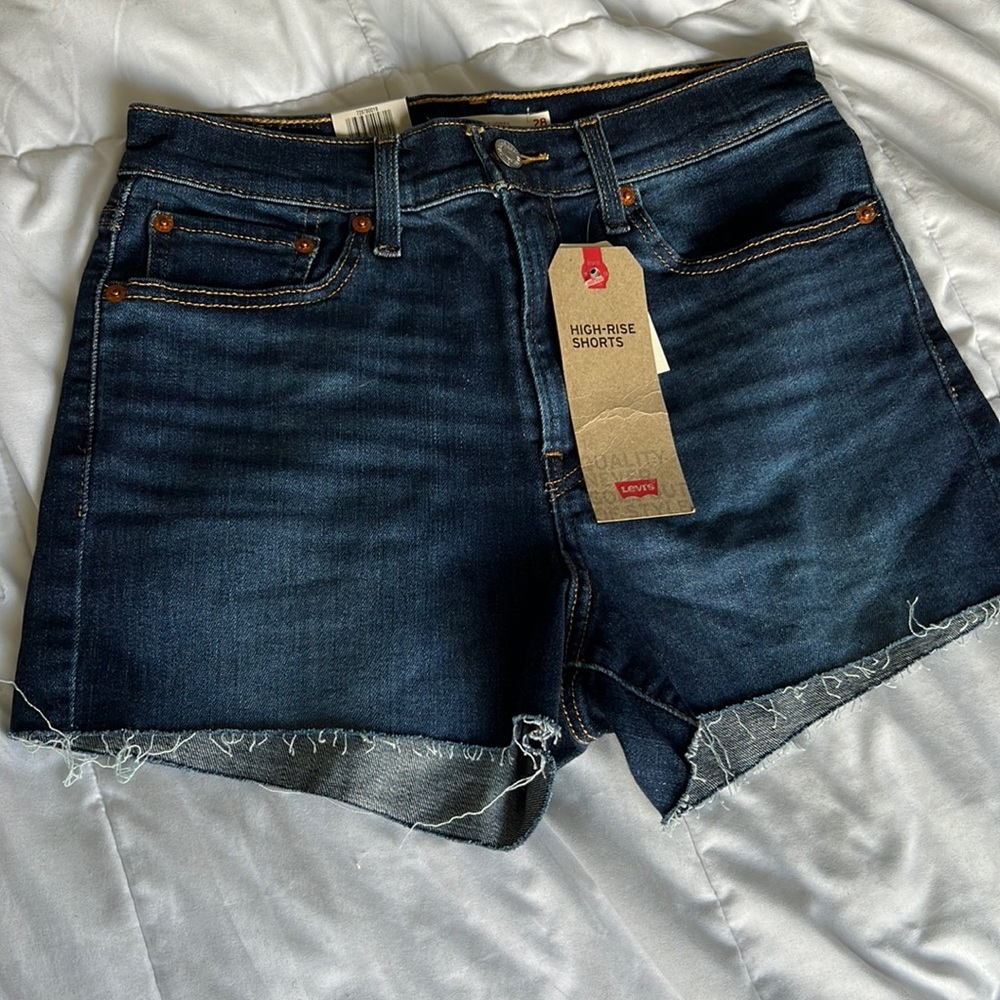 Levi's Dark Blue Jean Shorts